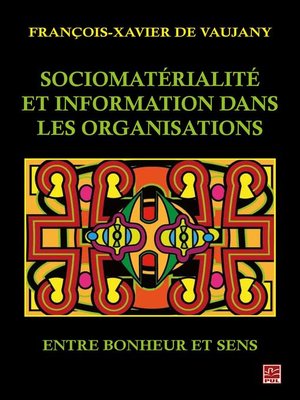 cover image of Sociomatérialité et information dans les organisations